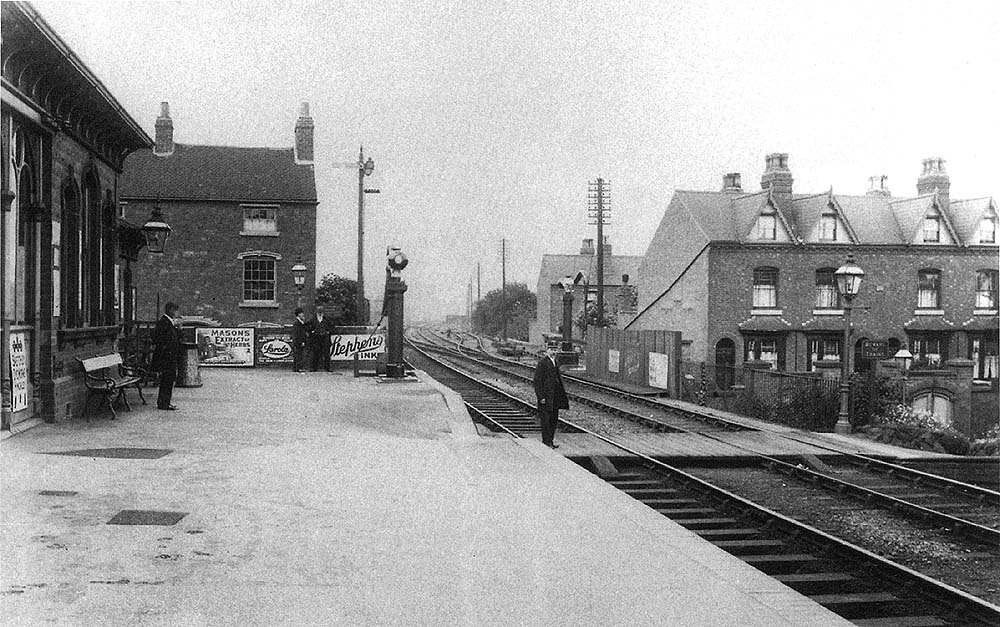 Looking towards Birmingham showing the two water cranes located on either side of the bridge over Montpellier Street during July 1906