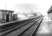 Looking towards Birmingham from the Brighton Road end of Camp Hill station's down platform