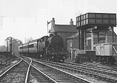 Ex-LMS 2-6-4T 4P No 42337 is seen approaching Camp Hill with a local passenger service on 8th May 1955