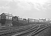 Bulleid Diesel 10203 departs Castle Bromwich with a return British Industries Fair special service on 15th May 1957