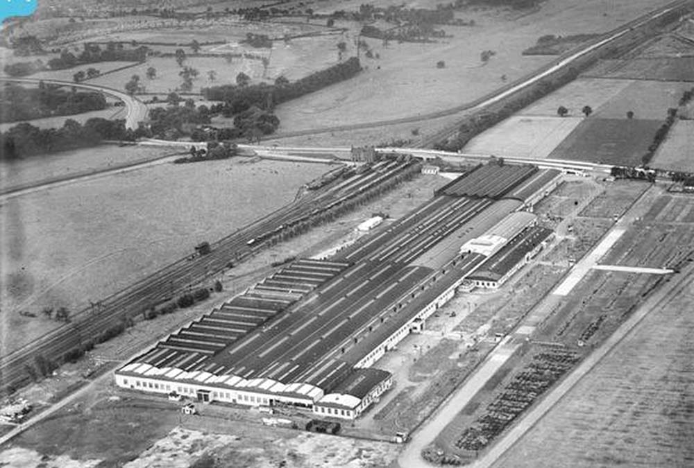 Castle Bromwich Station Second of seven aerial photographs showing the