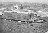 Second of five aerial photographs showing the Fort Dunlop factory and sidings together with the adjacent railway