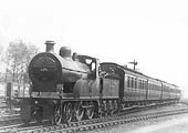 Ex-MR 2P 4-4-0 No 375 enters the station whilst at the head of Derby to New Street service on 3rd June 1925