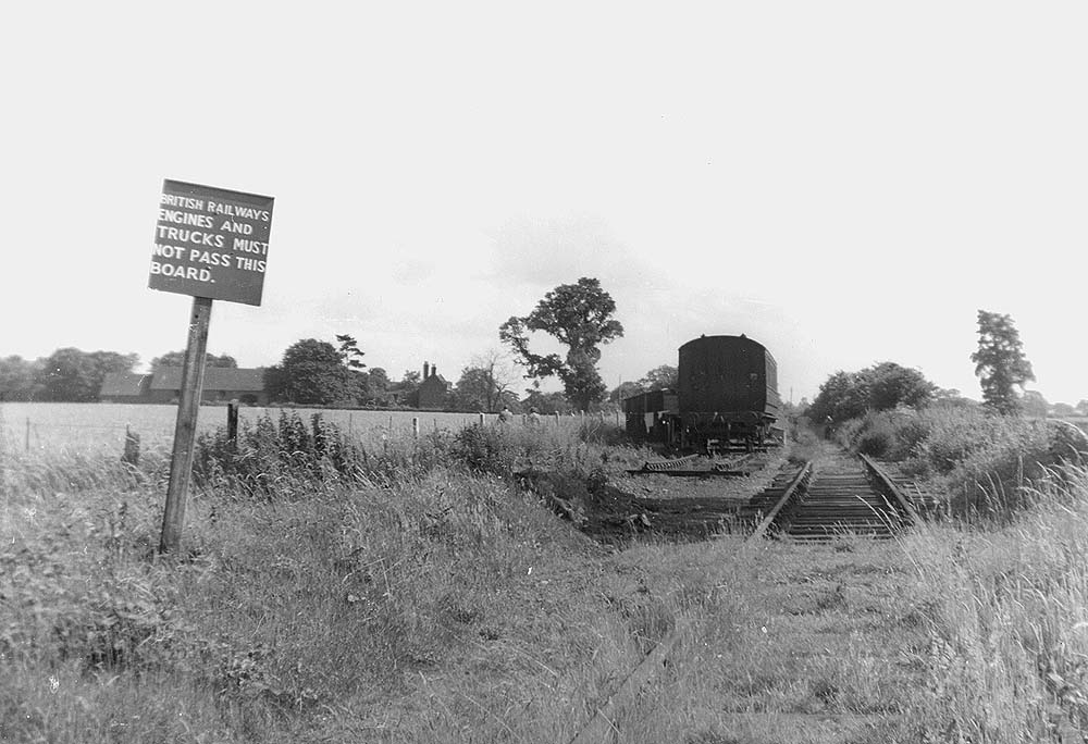 View of Coleshill's later Maxstoke station's abandoned siding looking towards Hampton