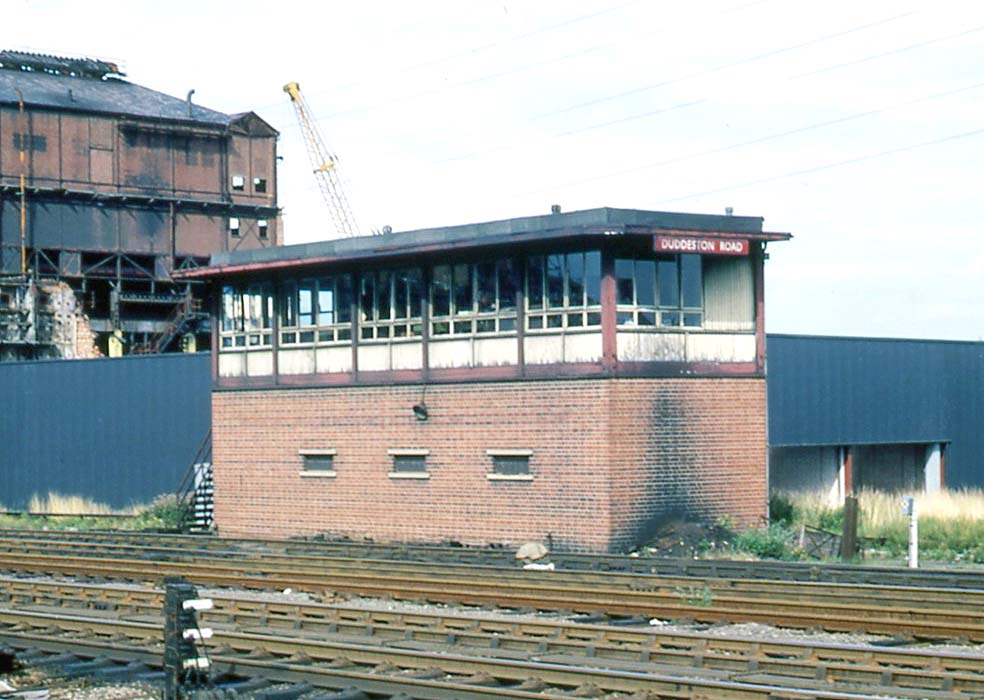 Duddeston Road Signal Box on 3rd August 1969 some three weeks prior to its closure on 24th of the same month