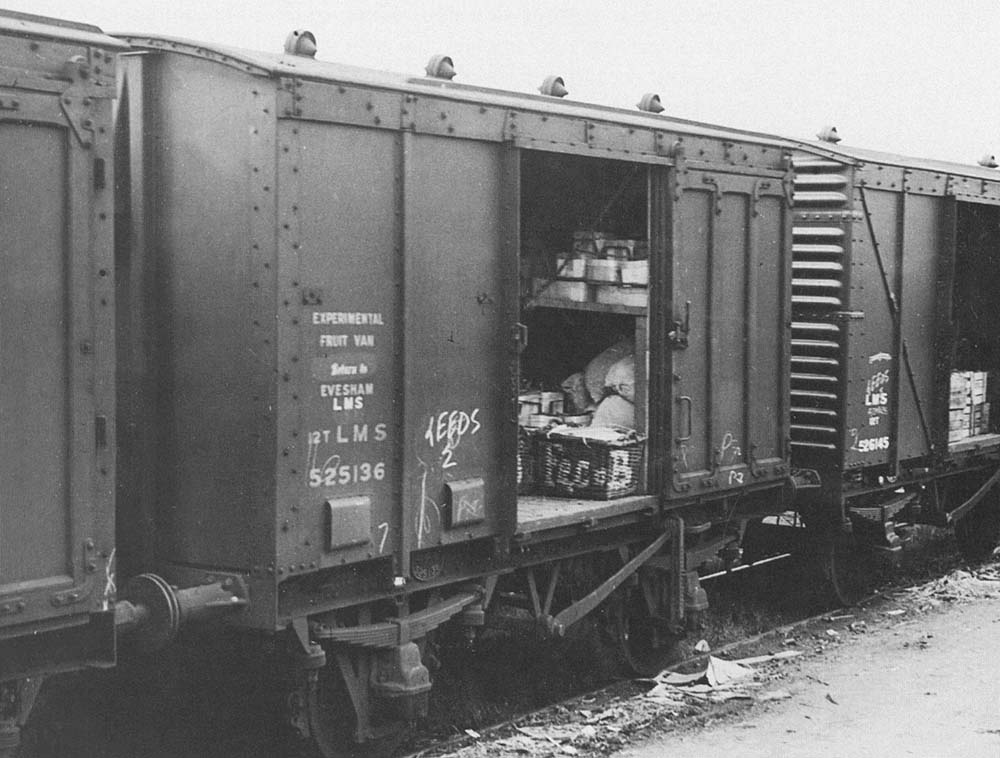One of the six experimental fruit vans specifically for Evesham traffic ordered by the LMS in 1945