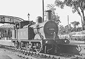 MR 1P Johnson 0-4-4T No 1353 is seen having just worked a Ashchurch to Evesham goods train