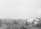 Close up showing the station's simple goods yard which consisted of a refuge siding giving access to a single siding