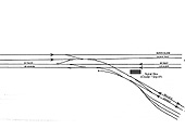 Plan of the trackwork at Halesowen Junction showing the branch designation to Longbridge