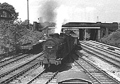 Looking north towards Longbridge Lane bridge and Northfield from Halesowen Junction Signal Box