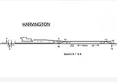Schematic Signalling Diagram showing Harvington station's layout and the lever number associated with each signal