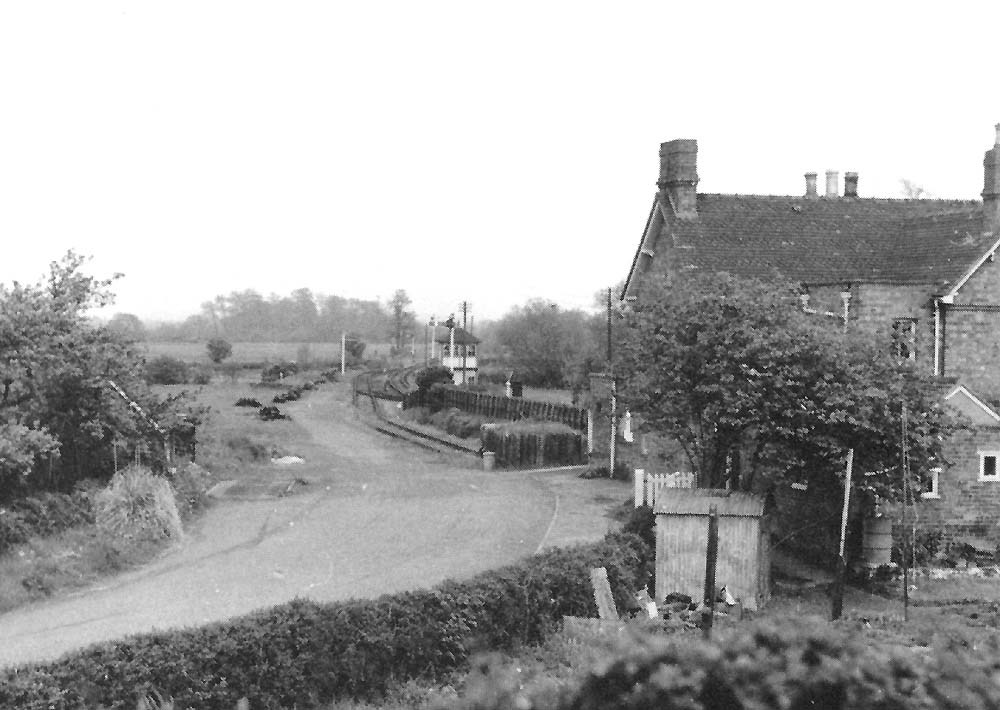 View of the approach from the village to Harvington station and its single siding goods yard