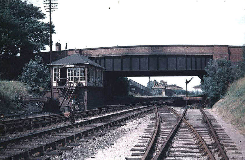 Looking through Cartland Road bridge through the disused station and on towards Camp Hill, Birmingham