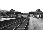 Looking towards Lifford from the Camp Hill end of Hazelwell Station's up platform on 19th August 1929