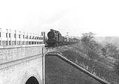 Ex-LMS 0-6-0 4F No 43941 is hauling a Class K stopping freight as it crosses the Worcester & Birmingham canal