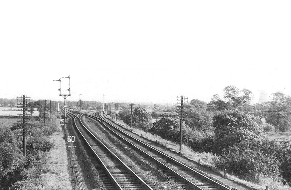 Looking towards Kingsbury Junction with the lines to Whitacre on the left and Water Orton on the right