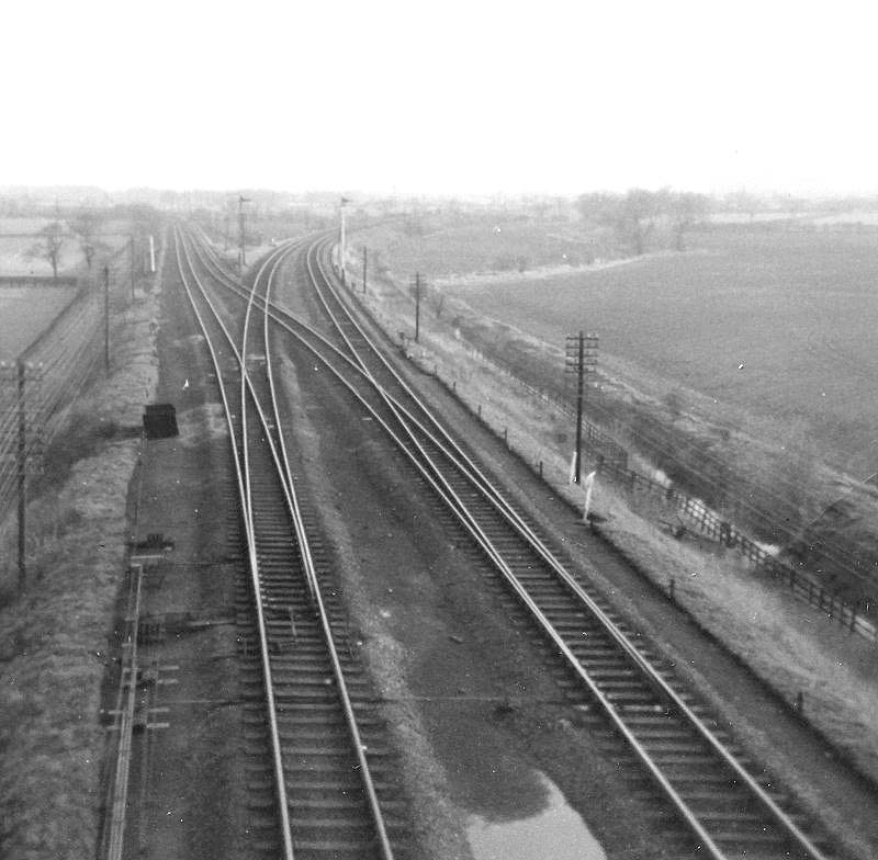 Looking southwards towards Whitacre on the left and Water Orton on the right with Hams Hall Power station in the distance on the right