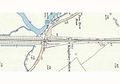 An 1886 25 inch to the mile OS Map showing Kingsbury station, goods yard and junction to Water Orton