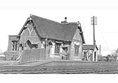 Kingsbury Station in a run down condition warranting its demolition prior to passenger services being withdrawn