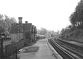 Looking towards Kings Norton on 13th June 1957 some sixteen years after closure to passenger traffic