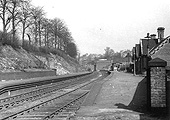 Looking towards Camp Hill from the Kings Norton end of the down platform some nine years after closure