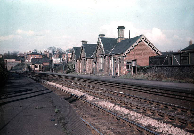 Looking from the Kings Norton end of the up platform across to the main station building situated on the down platform