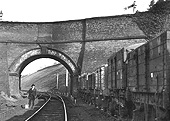 Looking north towards Moseley of the original Queen's bridge with the Ballast Pit sidings on the left