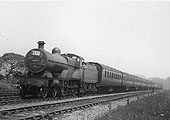LMS 4-4-0 "Compound" No 1030 on an express train