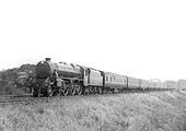 LMS Stanier 4-6-0 5P5F No 5088 heads yet another holiday special on a sunny summers in July or August 1936