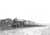 LMS Stanier 4-6-0 5P5F No 5299 heads another holiday special express passenger service in the summer of 1936