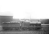 Ex-MR 0-6-0 4F No 4040, just a few months after being outshopped new, pauses during its duties in the goods yard on 19th April 1925