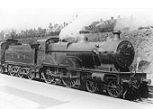 LMS 4-4-0 'Compound' No 1029 is seen standing at the head of an up local passenger service to New Street
