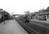 Looking towards Northfield as MR 4-4-0 No 426 passes through the station on an up local train to New Street