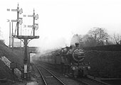 MR 4-4-0 2P No 508 enters Kings Norton station at the head of a through express passenger service