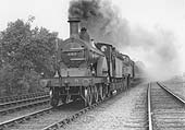 MR "Single" 4-2-2 No 662 pilots MR 4-4-0 No 520 on a down express