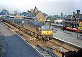BR Sulzer Type 2 diesel D5236 pilots Sulzer Type 4 D34 on a West Country bound express service circa 1964