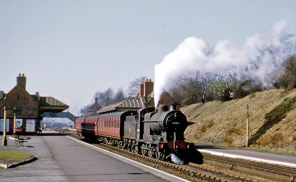 Kings Norton ExLMS 4F 060 No 44406 is seen at Kings