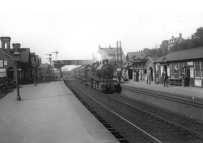 Looking towards Northfield as MR 4-4-0 No 426 passes through the station on an up local train to Birmingham New Street