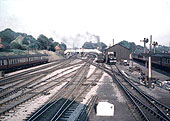 View showing the approach from Northfield to Kings Norton station and the goods yard and carriage sidings