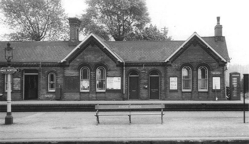 Looking across the island platform from the up slow to the down slow where the main station building was sited