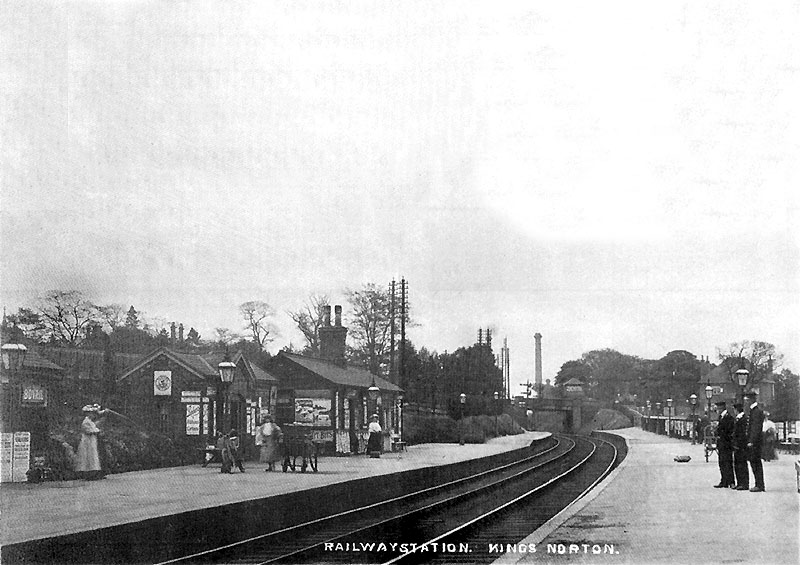 An Edwardian view of the station taken from the down platform looking across to the up platform
