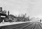 Looking towards Camp Hill along the original down line towards Lifford with Pershore Road bridge in the distance