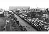 Looking towards Lawley Street's main goods shed and grain store with the main yard in the foreground