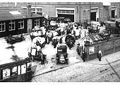 Close up showing the variety of goods being transported by rail into Birmingham including food and perishable products
