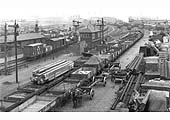 Looking towards Saltley showing the extensive sidings provided in front of the Goods and Grain Warehouse