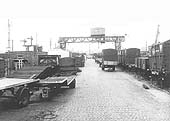 View of the Depot's overhead crane and the containers to facilitate more a flexible method of transporting goods