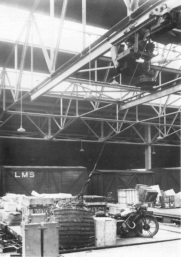 An internal view of Lawley Street's 1945 single storey shed showing the relative absence of internal supports