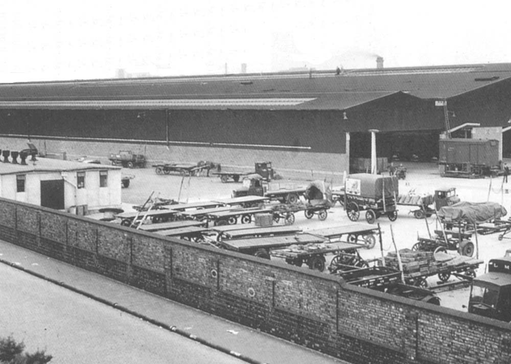 Close up of some of the LMS' 2,400 cartage vehicles employed within the City of Birmingham