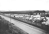 Lawley Street's new goods shed viewed from the south-east with Landor Street in the foreground