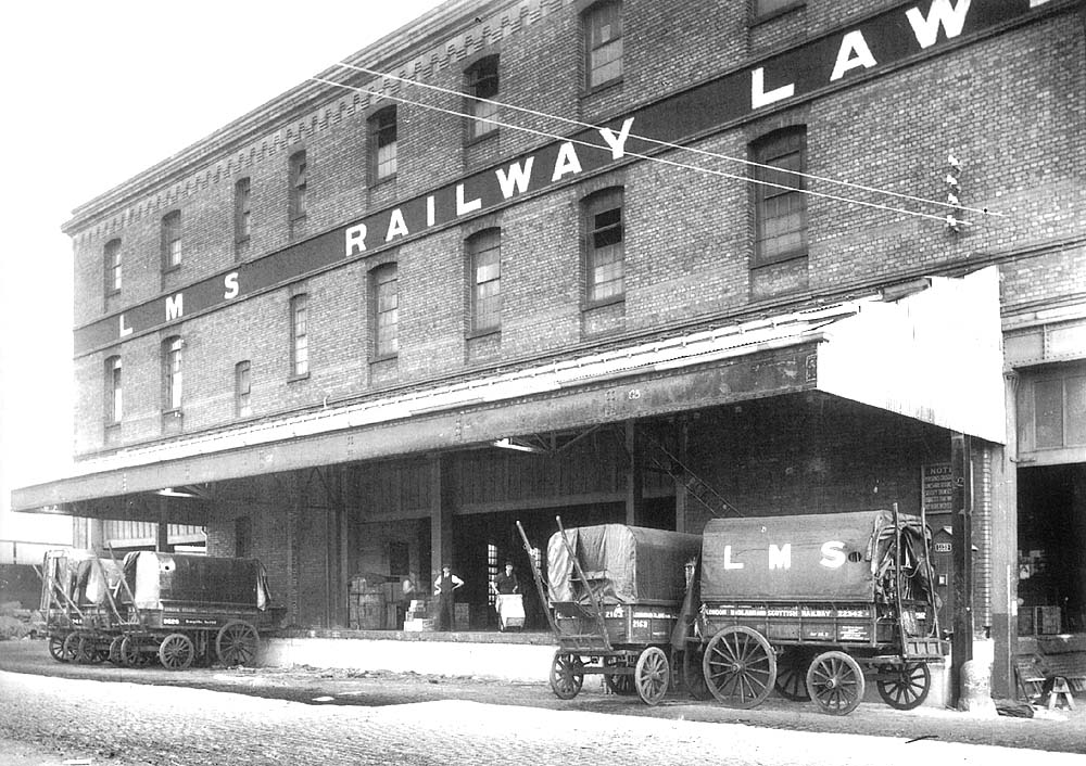 View of the new canopy installed by the LMS to provide protection to staff involved in the transfer of goods